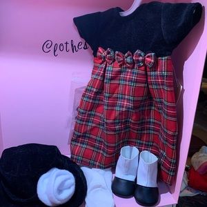 Holiday outfit for American Girl doll